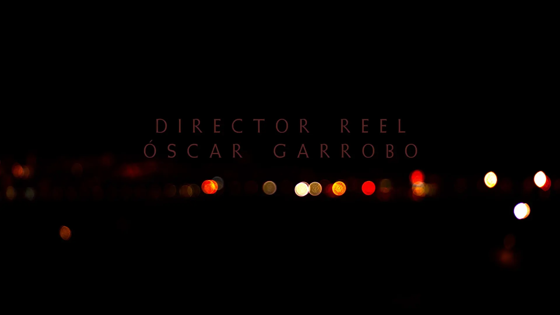 Director Reel Óscar Garrobo